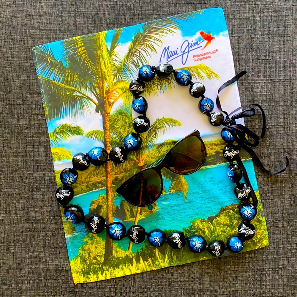 ♥️ 3/30 New Rare XXL Maui Jim Sunglasses Microfiber Cleaning Cloth NIP - Picture 2 of 4